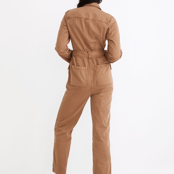 Madewell Long-Sleeve Tie-Waist Fatigue Jumpsuit - Picture 3 of 7